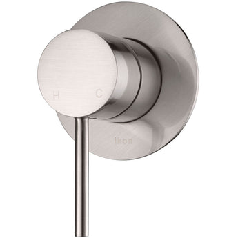 Ikon Hali Brushed Nickel Wall Mixer