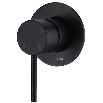 Ikon Hali Black Matte Wall Mixer