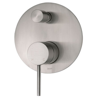 Ikon Hali Brushed Nickel Wall Diverter