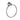 IKON CLASICO TOWEL RING CHROME 165MM