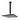 SQUARE CEILING SHOWER 300MM ROSE, 200MM DROPPER