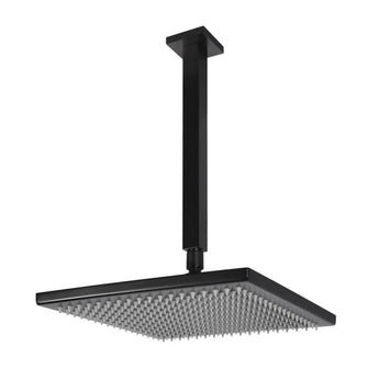 SQUARE CEILING SHOWER 300MM ROSE, 200MM DROPPER