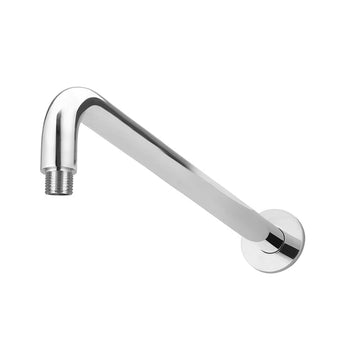ROUND WALL SHOWER CURVED ARM 400MM