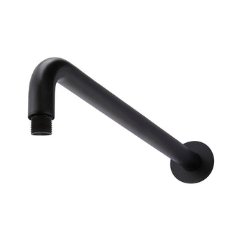 ROUND WALL SHOWER CURVED ARM 400MM