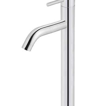 PICCOLA TALL BASIN MIXER TAP WITH 130MM SPOUT, POLISHED CHROME
