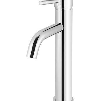 MEIR ROUND TALL BASIN MIXER CURVED - POLISHED CHROME