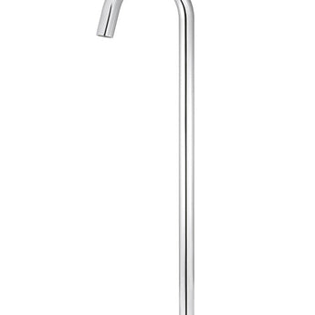 Elegant Chrome Round Freestanding Bath Spout with Slim Body