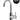 ROUND GOOSENECK BASIN MIXER WITH COLD START