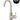 ROUND GOOSENECK BASIN MIXER WITH COLD START