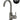 ROUND GOOSENECK BASIN MIXER WITH COLD START
