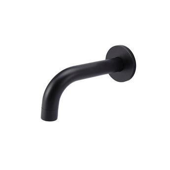 Universal Round Curved Spout 130mm, Matte Black