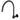 Matte Black High-Rise Round Swivel Wall Spout for Bathroom