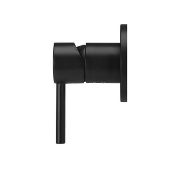 Round Wall Mixer Matte Black