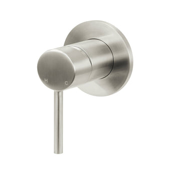 Round Wall Mixer Brushed Nickel