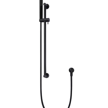 ROUND HAND SHOWER ON RAIL COLUMN