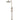ROUND COMBINATION SHOWER RAIL, 200MM ROSE, SINGLE FUNCTION HAND SHOWER