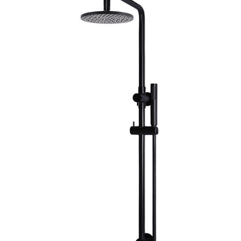 ROUND COMBINATION SHOWER RAIL, 200MM ROSE, SINGLE FUNCTION HAND SHOWER