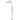 ROUND COMBINATION SHOWER RAIL, 300MM ROSE, SINGLE FUNCTION HAND SHOWER