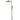 ROUND COMBINATION SHOWER RAIL, 300MM ROSE, SINGLE FUNCTION HAND SHOWER