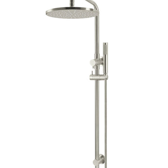 ROUND COMBINATION SHOWER RAIL, 300MM ROSE, SINGLE FUNCTION HAND SHOWER