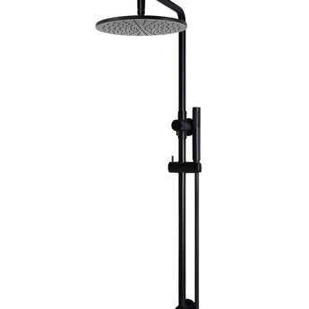 ROUND COMBINATION SHOWER RAIL, 300MM ROSE, SINGLE FUNCTION HAND SHOWER