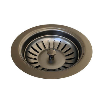 LAVELLO SINK STRAINER AND WASTE PLUG BASKET WITH STOPPER - PVD