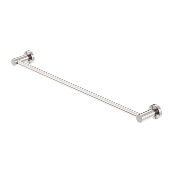 MECCA SINGLE TOWEL RAIL 800MM BRUSHED NICKEL