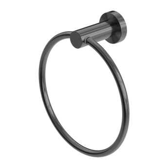 MECCA HAND TOWEL RING GUN METAL