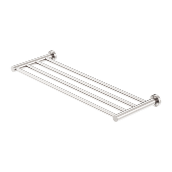 MECCA TOWEL RACK BRUSHED NICKEL