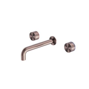 Kara 180mm Brushed Bronze Wall Basin Set