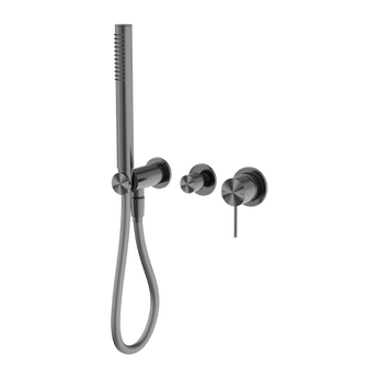 MECCA SHOWER MIXER DIVERTOR SYSTEM SEPARATE BACK PLATE GUN METAL