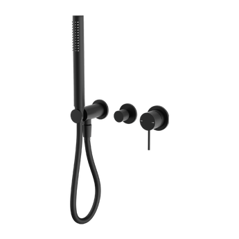 MECCA SHOWER MIXER DIVERTOR SYSTEM SEPARATE BACK PLATE MATTE BLACK