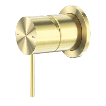 Nero Mecca Shower Mixer 60mm Plate, Brushed Gold