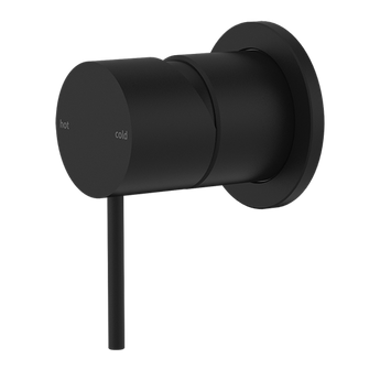 MECCA SHOWER MIXER 60MM PLATE MATTE BLACK