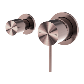 MECCA SHOWER MIXER WITH HORIZONTAL 2 WAY DIVERTOR BRUSHED BRONZE