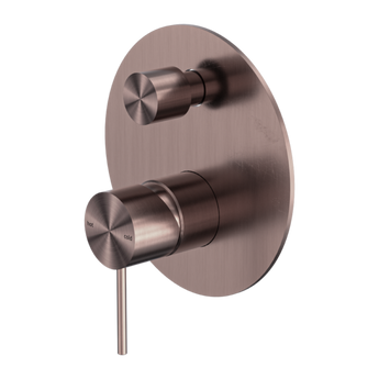 MECCA SHOWER MIXER WITH DIVERTOR BRUSHED BRONZE