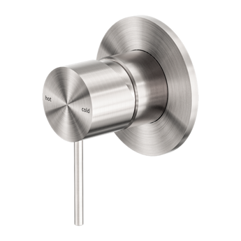 Nero Mecca Shower Mixer 80mm Plate, Brushed Nickel