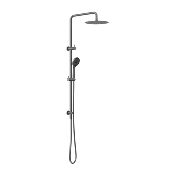 Round Project Twin Shower - Brass Gun Metal