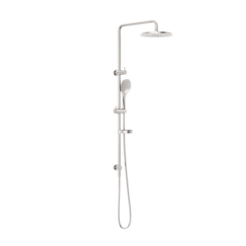 BUILDER PROJECT TWIN SHOWER BRUSHED NICKEL