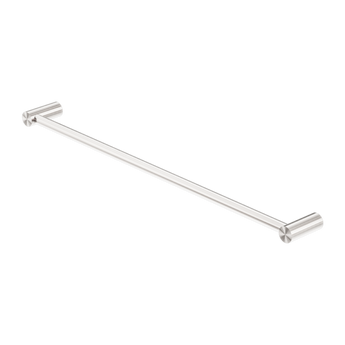 NEW MECCA SINGLE TOWEL RAIL 800MM BRUSHED NICKEL