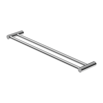 NEW MECCA DOUBLE TOWEL RAIL 600MM CHROME