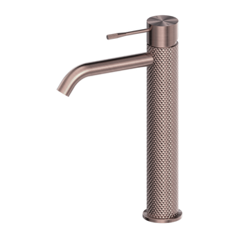Opal Tall Basin Mixer in Brushed Bronze Finish