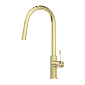 OPAL PULL OUT SINK MIXER WITH VEGIE SPRAY FUNCTION BRUSHED GOLD