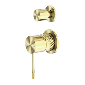 OPAL SHOWER MIXER WITH DIVERTOR SEPARATE PLATE BRUSHED GOLD