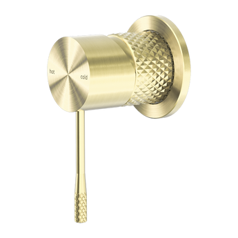 OPAL SHOWER MIXER 60MM PLATE BRUSHED GOLD