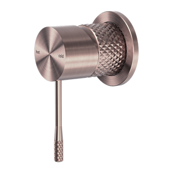 OPAL SHOWER MIXER 60MM PLATE BRUSHED BRONZE