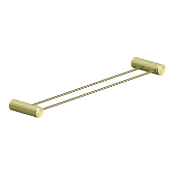 OPAL DOUBLE TOWEL RAIL 600MM BRUSHED GOLD