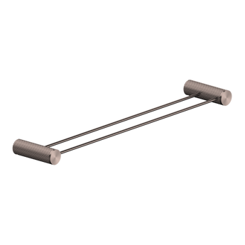 OPAL DOUBLE TOWEL RAIL 600MM BRUSHED BRONZE