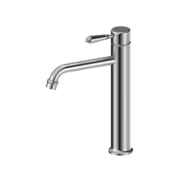 YORK STRAIGHT TALL BASIN MIXER WITH METAL LEVER CHROME