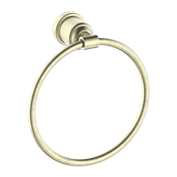 YORK TOWEL RING AGED BRASS